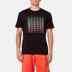 SUNDEK T-SHIRT GIROCOLLO CON STAMPA RAINBOW WRITING